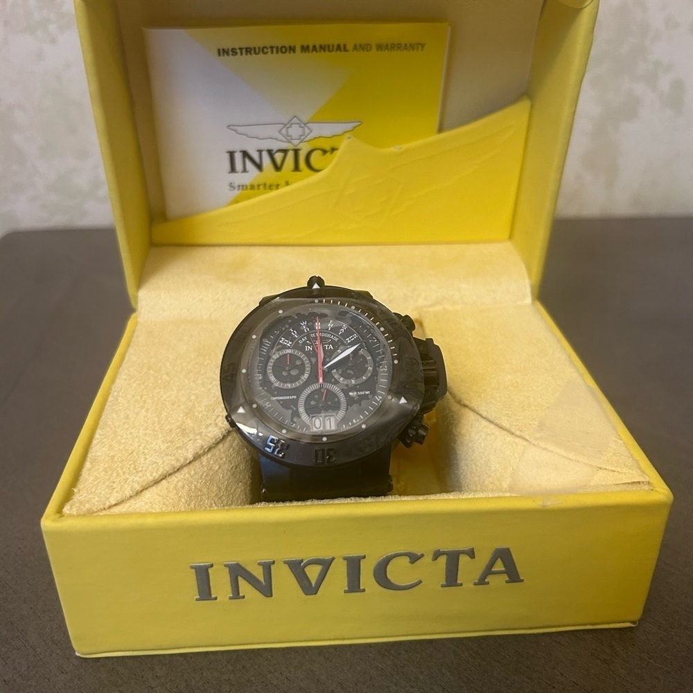INVICTA SUBAQUA NOMAIV, SILVER WITH SILICON BAND